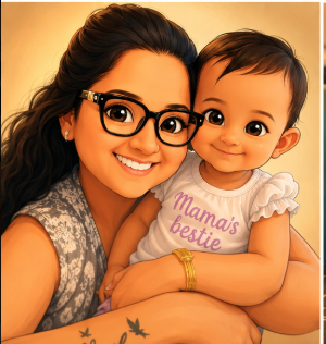 Uma and Radhika